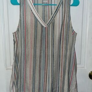 NIC&ZO Striped Sleeveless Blouse